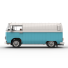 Lego MOC Volkswagen T2 Kastenwagen Barista - Medium Azure / White
