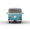 Lego MOC Volkswagen T2 Kastenwagen Barista - Medium Azure / White