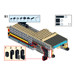Lego MOC Volkswagen T2 Kastenwagen Barista - Medium Azure / White