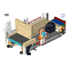 Lego MOC Volkswagen T2 Kastenwagen Barista - Medium Azure / White