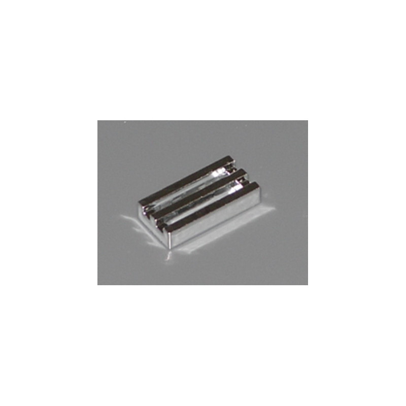 2412b Tile Modified 1x2 Grille with Bottom Groove / Lip
