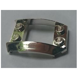 47755 Wedge 4x3 Open with Cutout and 4 Studs