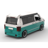 Lego MOC Volkswagen T6.1 California - Dark Turquoise / White