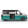 Lego MOC Volkswagen T6.1 California - Dark Turquoise / White