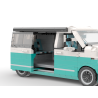 Lego MOC Volkswagen T6.1 California - Dark Turquoise / White