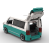 Lego MOC Volkswagen T6.1 California - Dark Turquoise / White