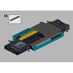 Lego MOC Volkswagen T6.1 California - Dark Turquoise / White