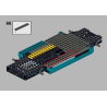Lego MOC Volkswagen T6.1 California - Dark Turquoise / White