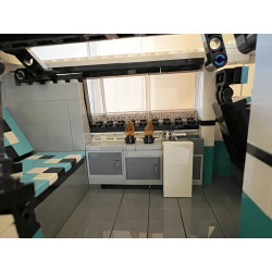 Lego MOC Volkswagen T6.1 California - Dark Turquoise / White