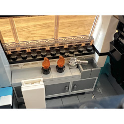 Lego MOC Volkswagen T6.1 California - Dark Turquoise / White