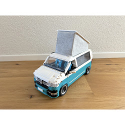 Lego MOC Volkswagen T6.1 California - Dark Turquoise / White