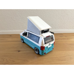 Lego MOC Volkswagen T6.1 California - Dark Turquoise / White