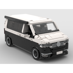 Lego MOC Volkswagen T6.1 California - Black / White