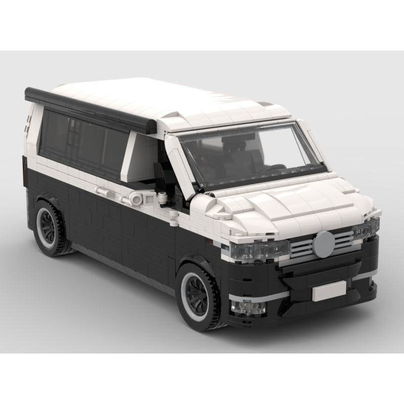 Lego MOC Volkswagen T6.1 California - Black / White