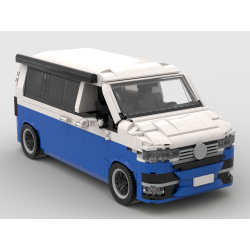 Lego MOC Volkswagen T6.1 California - Blue / White