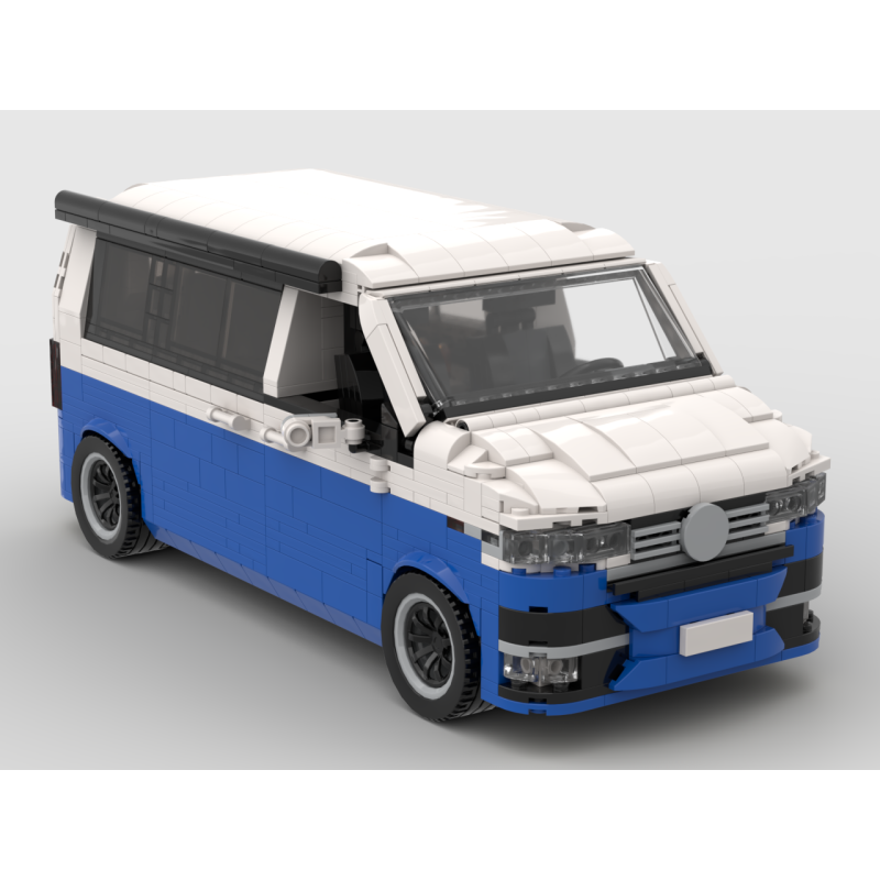 Lego MOC Volkswagen T6.1 California - Blue / White