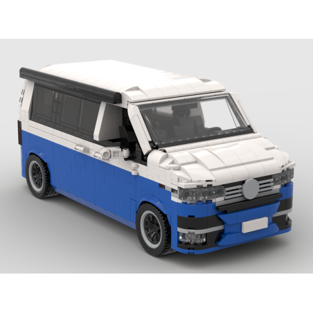 Lego MOC Volkswagen T6.1 California - Blue / White