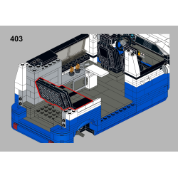 Lego MOC Volkswagen T6.1 California - Blue / White