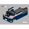 Lego MOC Volkswagen T6.1 California - Dark Blue / White