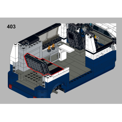 Lego MOC Volkswagen T6.1 California - Dark Blue / White