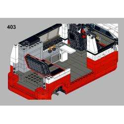 Lego MOC Volkswagen T6.1 California - Red / White