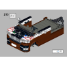 Lego MOC Volkswagen T6.1 California - Reddish Brown / White