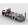 Lego MOC Volkswagen T2 Autotransporter - Dark Blue / White
