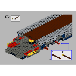 Lego MOC Volkswagen T2 Autotransporter - Dark Blue / White