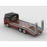Lego MOC Volkswagen T2 Autotransporter - Dark Red / Black