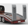 Lego MOC Volkswagen T2 Autotransporter - Dark Red / Black