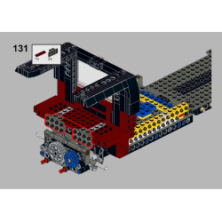 Lego MOC Volkswagen T2 Autotransporter - Dark Red / Black