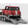 Lego MOC Volkswagen T2 Autotransporter - Dark Red / Black