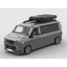 Lego MOC Volkswagen T5 Caravelle - Dark Bluish Gray / Light Bluish Gray