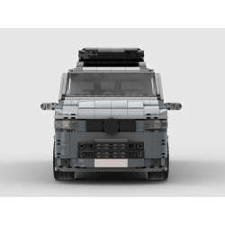 Lego MOC Volkswagen T5 Caravelle - Dark Bluish Gray / Light Bluish Gray
