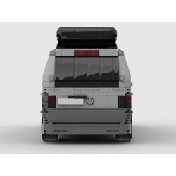 Lego MOC Volkswagen T5 Caravelle - Dark Bluish Gray / Light Bluish Gray