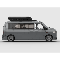 Lego MOC Volkswagen T5 Caravelle - Dark Bluish Gray / Light Bluish Gray