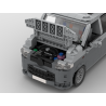 Lego MOC Volkswagen T5 Caravelle - Dark Bluish Gray / Light Bluish Gray