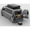 Lego MOC Volkswagen T5 Caravelle - Dark Bluish Gray / Light Bluish Gray
