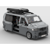 Lego MOC Volkswagen T5 Caravelle - Dark Bluish Gray / Light Bluish Gray