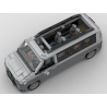 Lego MOC Volkswagen T5 Caravelle - Dark Bluish Gray / Light Bluish Gray