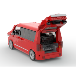 Lego MOC Volkswagen T6.1 Multivan - Red