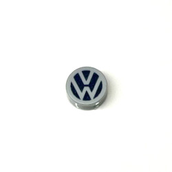 98138pb058 Tile Round 1x1 with VW Logo Pattern - 'REPLICA'