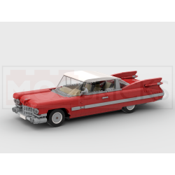 Lego MOC 1959 Cadillac Coupe de Ville - red
