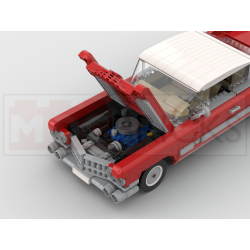Lego MOC 1959 Cadillac Coupe de Ville - red