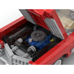 Lego MOC 1959 Cadillac Coupe de Ville - red