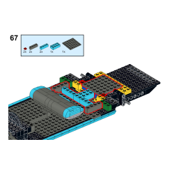 Lego MOC 1959 Cadillac Coupe de Ville - medium azure