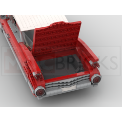 Lego MOC 1959 Cadillac Coupe de Ville - red