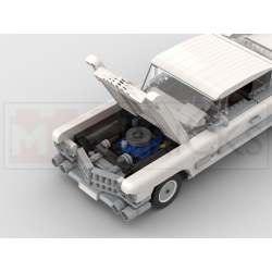 Lego MOC 1959 Cadillac Coupe de Ville - white
