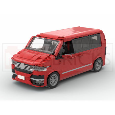 Lego MOC Volkswagen T6.1 Multivan - Red