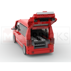 Lego MOC Volkswagen T6.1 Multivan - Red